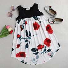 Load image into Gallery viewer, CrayonFlakes Soft and comfortable Floral Printed High Low Dress / Frock
