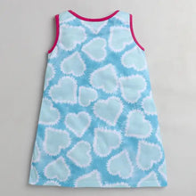 Load image into Gallery viewer, CrayonFlakes Soft and comfortable Hearts Printed Dress / Frock
