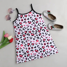 Load image into Gallery viewer, CrayonFlakes Soft and comfortable Animal Print Closed Strap Dress / Frock