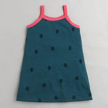 Load image into Gallery viewer, CrayonFlakes Soft and comfortable Polka Printed Closed Strap Dress / Frock