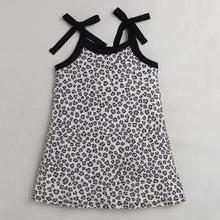 Load image into Gallery viewer, CrayonFlakes Soft and comfortable Animal Print Open Strap Dress / Frock