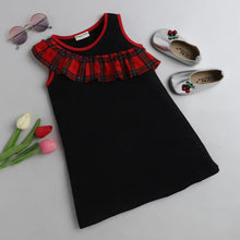 Load image into Gallery viewer, CrayonFlakes Soft and comfortable Solid with Front Frill Dress / Frock