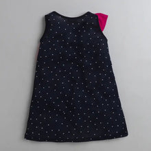 Load image into Gallery viewer, CrayonFlakes Soft and comfortable Polka with Front Frill Dress / Frock