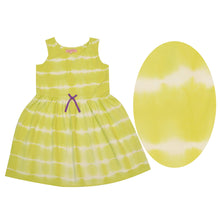 Load image into Gallery viewer, CrayonFlakes Soft and comfortable CrayonFlakes Kids Wear for Girls 100% Cotton Sleeveless Tie &amp; Dye Frock Dress / Frock