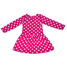Load image into Gallery viewer, CrayonFlakes Soft and comfortable CrayonFlakes Kids Wear for Girls Pink Full Sleeves Fleece Frock
