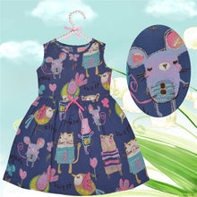Load image into Gallery viewer, CrayonFlakes Soft and comfortable Jungle Book Blue Dress / Frock