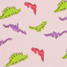 Load image into Gallery viewer, CrayonFlakes Soft and comfortable Crazy Dinosaur Light Pink Leggings