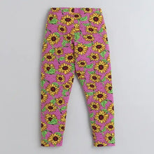 Load image into Gallery viewer, CrayonFlakes Soft and comfortable Sunflower Printed Leggings