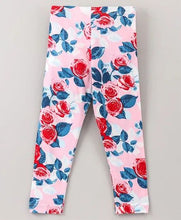 Load image into Gallery viewer, CrayonFlakes Soft and comfortable Floral Printed Leggings - Pink