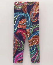 Load image into Gallery viewer, CrayonFlakes Soft and comfortable Classic Printed Leggings - Navy