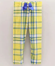 Load image into Gallery viewer, CrayonFlakes Soft and comfortable Checkered Printed Leggings - Yellow
