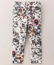 Load image into Gallery viewer, CrayonFlakes Soft and comfortable Animal Print Leggings - Offwhite
