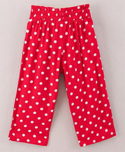 Load image into Gallery viewer, Polka Dots Belt Palazzo - Red