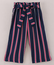 Load image into Gallery viewer, Striped Belt Palazzo - Navy
