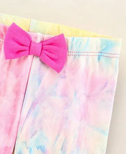 Load image into Gallery viewer, Tie and Dye with Bow Leggings