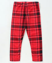 Load image into Gallery viewer, Checkered Printed Leggings - Red