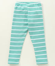 Load image into Gallery viewer, Striped Printed Leggings - Green