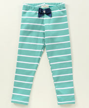 Load image into Gallery viewer, Striped Printed Leggings - Green