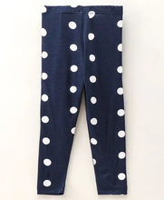 Load image into Gallery viewer, Polka Dots Leggings - Navy