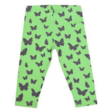 Load image into Gallery viewer, CrayonFlakes Soft and comfortable Enchanting Butterfly Light Green Leggings
