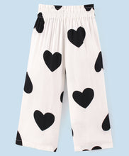 Load image into Gallery viewer, Hearts Printed Belted Plazzo - Offwhite