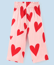 Load image into Gallery viewer, Hearts Printed Belted Plazzo - Pink