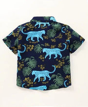 Load image into Gallery viewer, CrayonFlakes Soft and comfortable Forest with Big Cat Printed Shirt
