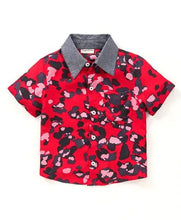 Load image into Gallery viewer, CrayonFlakes Soft and comfortable Camouflage Printed Shirt - Red