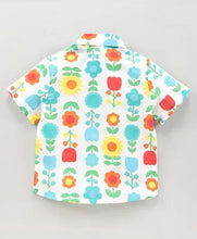 Load image into Gallery viewer, CrayonFlakes Soft and comfortable Floral Printed Shirt - Offwhite