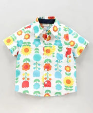 Load image into Gallery viewer, CrayonFlakes Soft and comfortable Floral Printed Shirt - Offwhite
