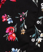 Load image into Gallery viewer, Floral Printed Shirt - Black