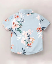 Load image into Gallery viewer, Floral Printed Shirt - Blue

