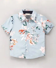 Load image into Gallery viewer, Floral Printed Shirt - Blue
