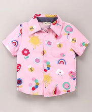 Load image into Gallery viewer, Rainbow Printed Shirt - Pink