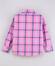 Load image into Gallery viewer, Checkered Full Sleeves Shirt - Pink