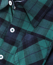 Load image into Gallery viewer, Checkered Full Sleeves Shirt - Green