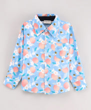 Load image into Gallery viewer, Orange Bee Full Sleeves Shirt - Blue