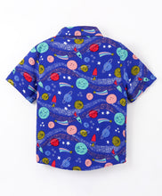 Load image into Gallery viewer, Universe Printed Half Sleeves Shirt