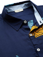 Load image into Gallery viewer, Tiger Printed Half Sleeves Mens Shirt