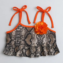 Load image into Gallery viewer, CrayonFlakes Soft and comfortable Animal Printed Strap Top Short Set