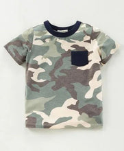Load image into Gallery viewer, CrayonFlakes Soft and comfortable Camouflage Printed Half Sleeves Set