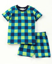 Load image into Gallery viewer, CrayonFlakes Soft and comfortable Checkered Printed Half Sleeves Set