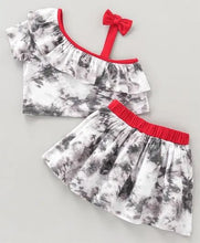 Load image into Gallery viewer, Tie Dye Frill and Strap Top Skirt Set