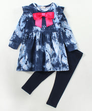 Load image into Gallery viewer, Tie Dye Polar Fleece Dress Cotton Leggings Set