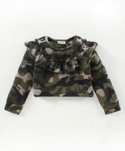 Load image into Gallery viewer, Camouflage with Frill Polar Fleece Top Skirt Set