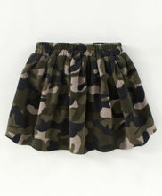 Load image into Gallery viewer, Camouflage with Frill Polar Fleece Top Skirt Set