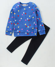 Load image into Gallery viewer, Hearts Printed Top with Leggings Set