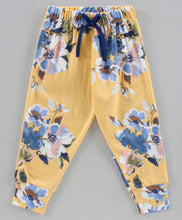 Load image into Gallery viewer, Floral Printed Top with Jogger Set - Yellow