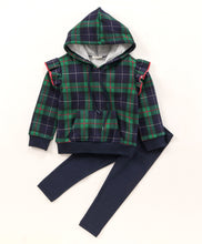 Load image into Gallery viewer, Checkered Hoodie Sweatshirt Legging Set