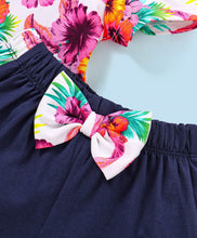 Load image into Gallery viewer, Floral Color Block Top Shorts Set
